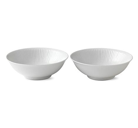 White Fluted Schale 2er Pack, 35cl Royal Copenhagen