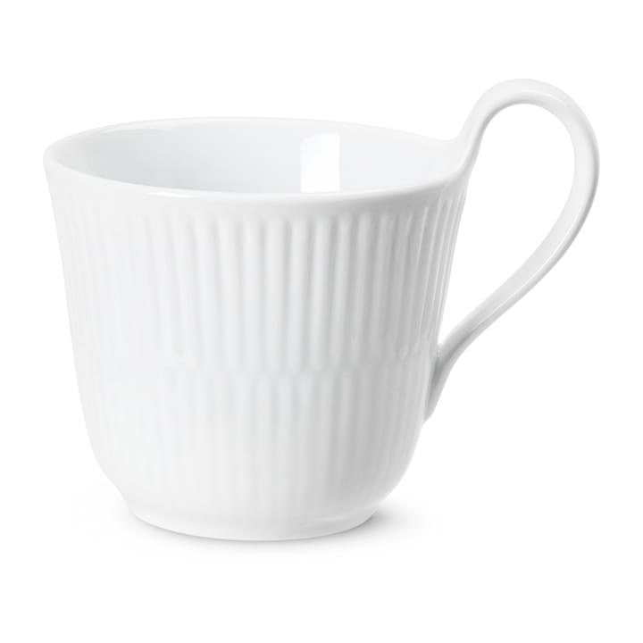 White Fluted Tasse mit hohem Griff - 25 cl - Royal Copenhagen