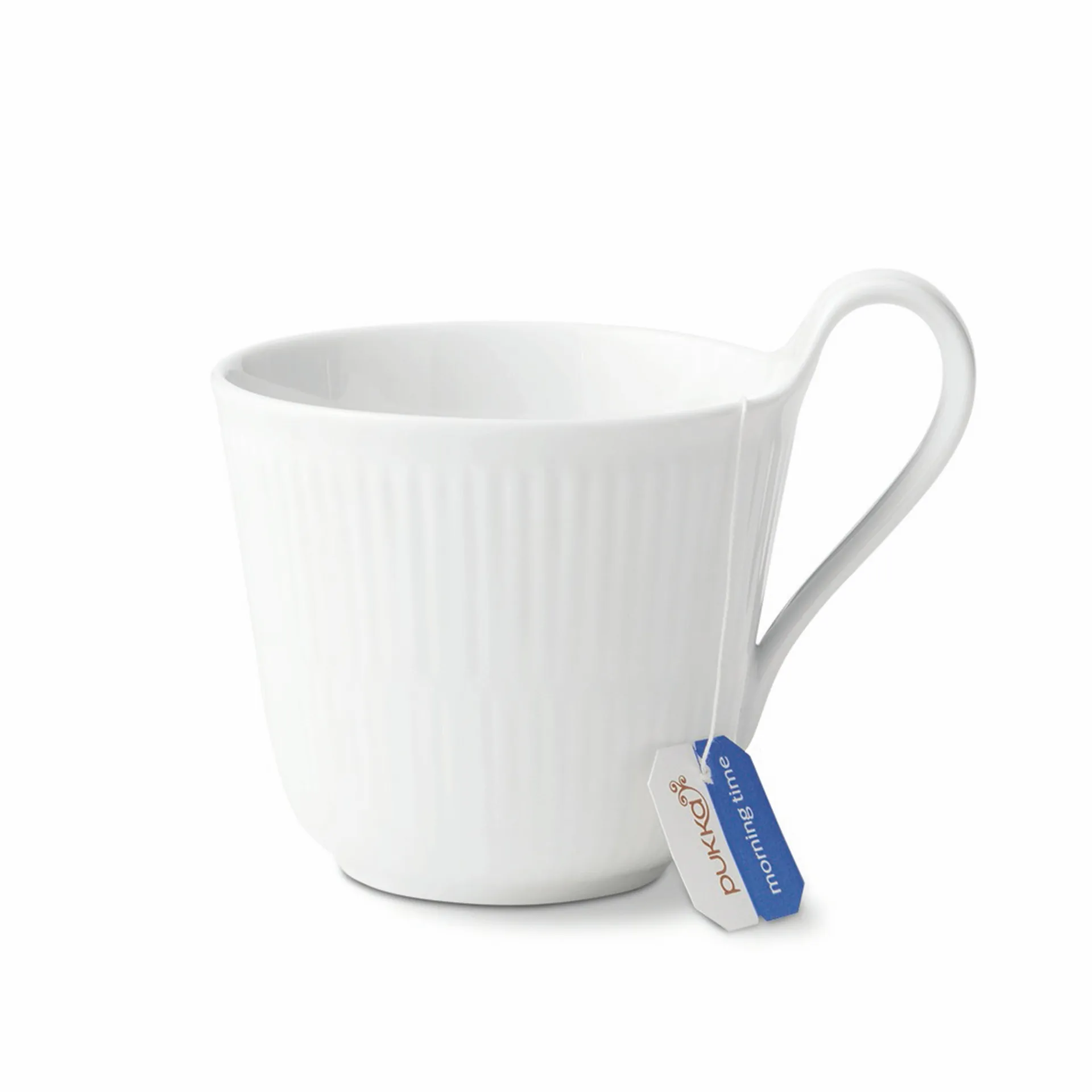 White Fluted Tasse mit hohem Henkel, 33cl Royal Copenhagen
