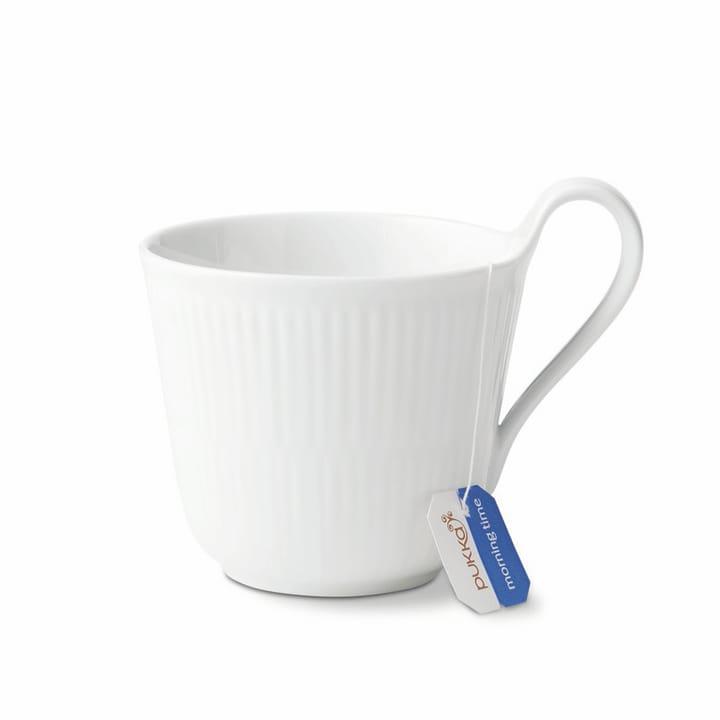 White Fluted Tasse mit hohem Henkel, 33cl Royal Copenhagen