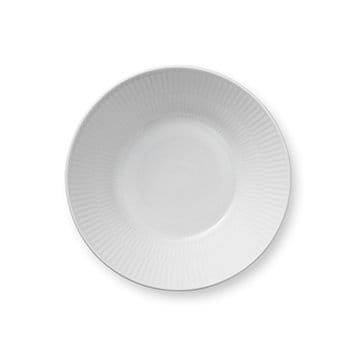 White Fluted tiefer Teller 2 - Ø 17cm - Royal Copenhagen