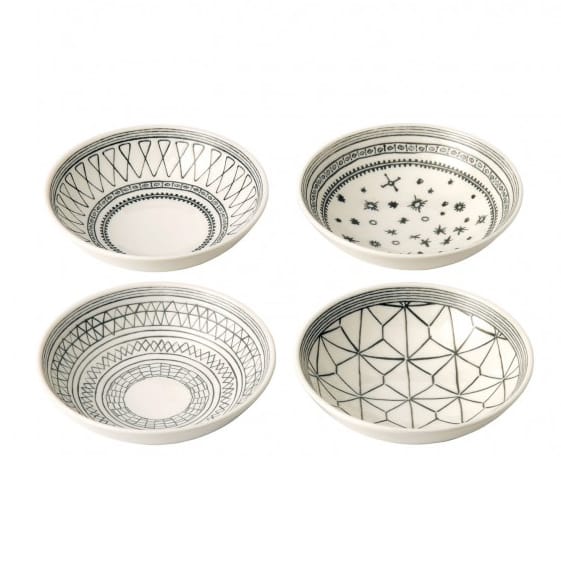 Charcoal Grey Schalen-Set 4 Teile, 4 Teile Royal Doulton