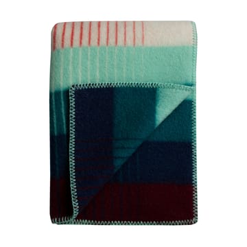 Åsmund gradient Decke 135x200 cm - Red-turquoise - Røros Tweed