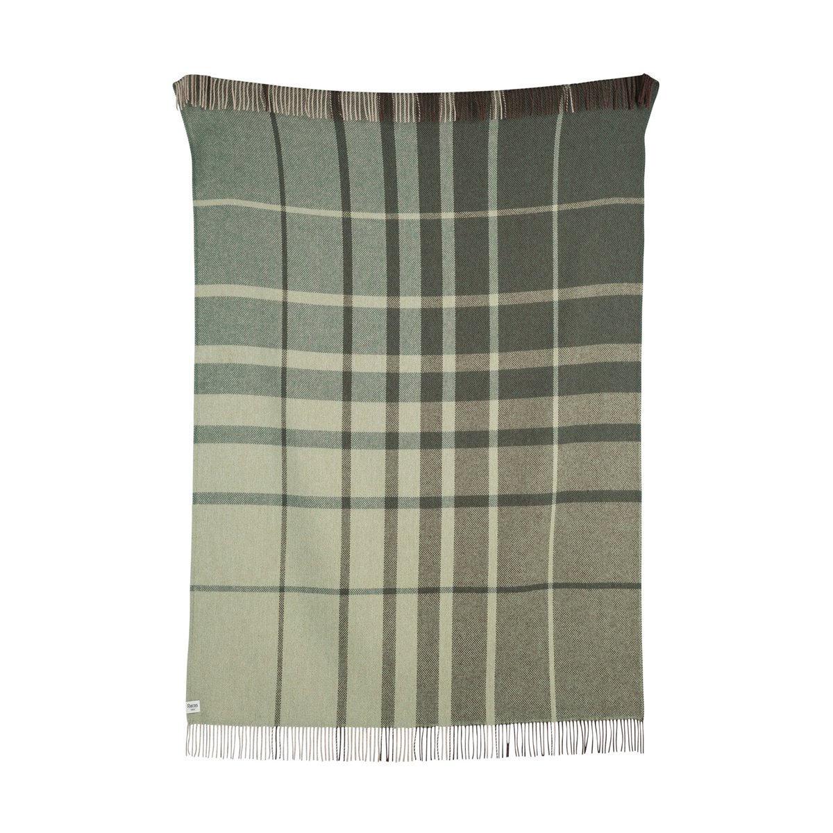 Roros Tweed Filos Decke 145x220 cm Green | Skandinavisches Design | Wolldecken | Grün