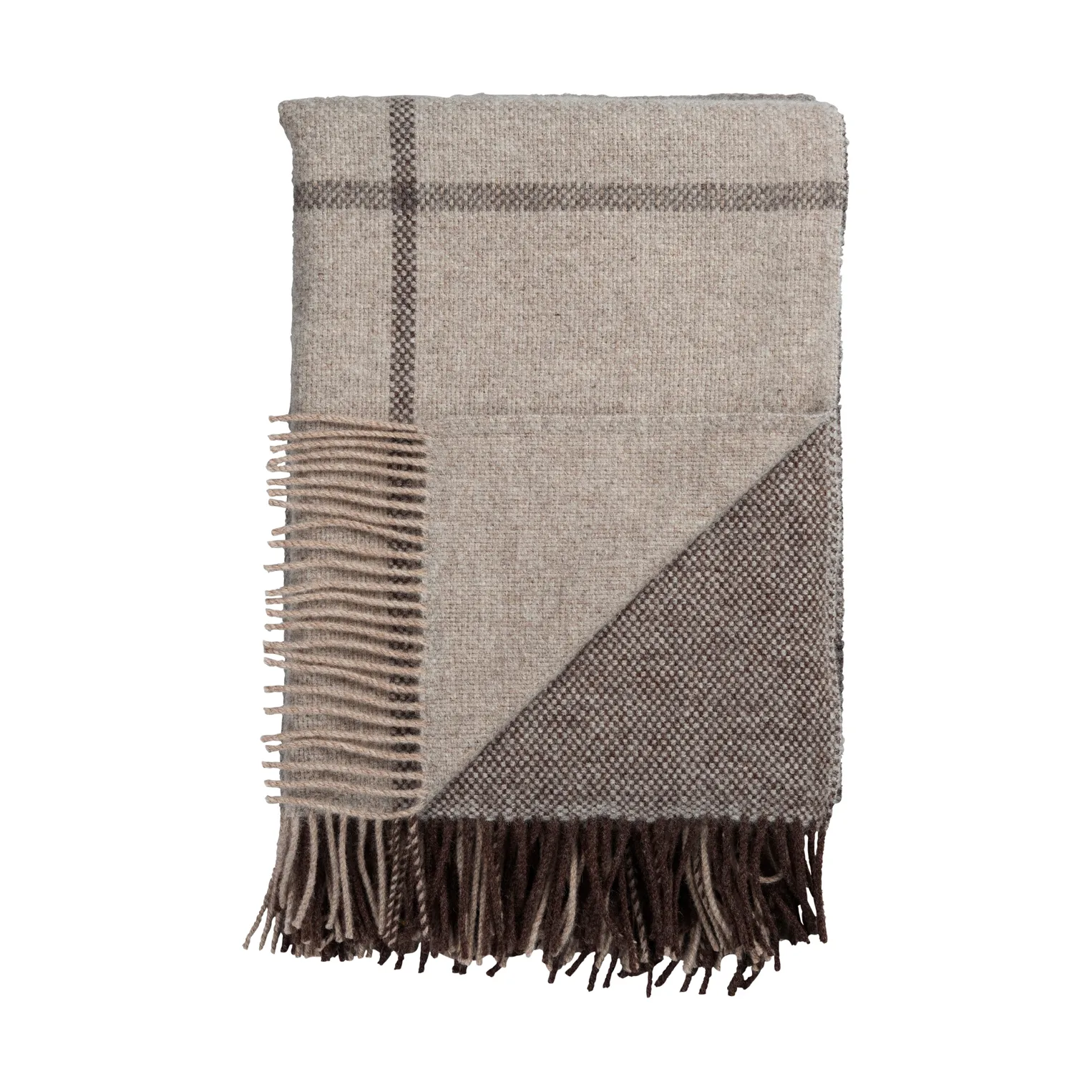 Filos Decke 145x220 cm, Grey Røros Tweed