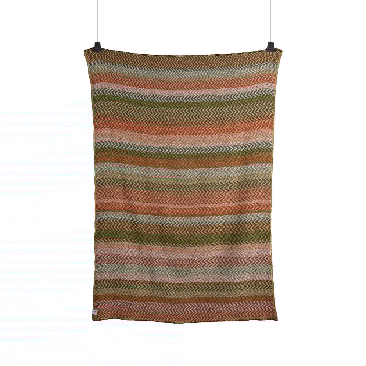 Roros Tweed Fri Decke 150x200 cm Harvest | Skandinavisches Design | Wolldecken | Grün