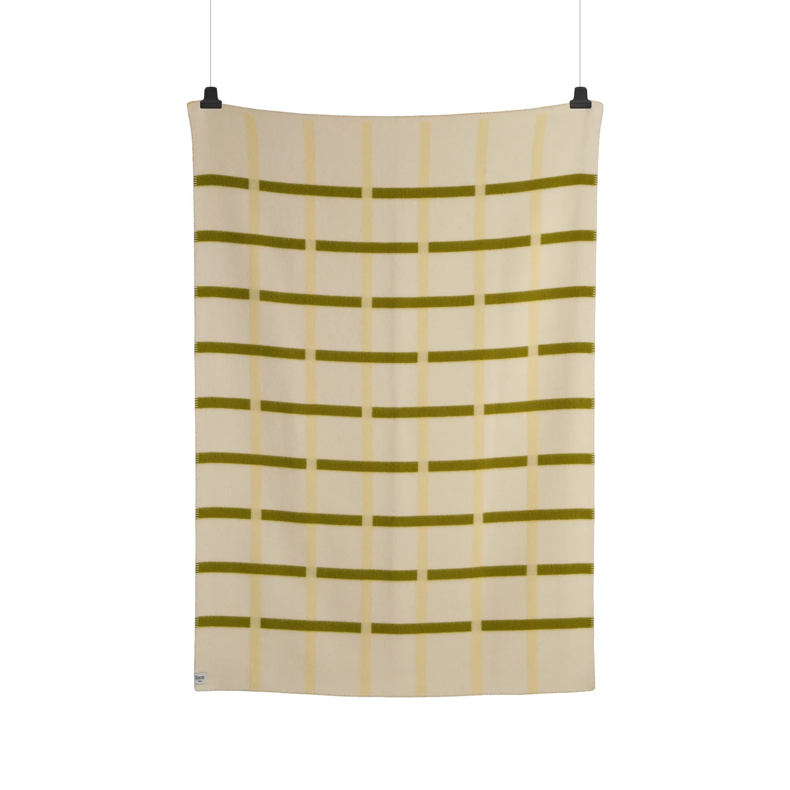 Knut Decke 135x200 cm, Lime Røros Tweed