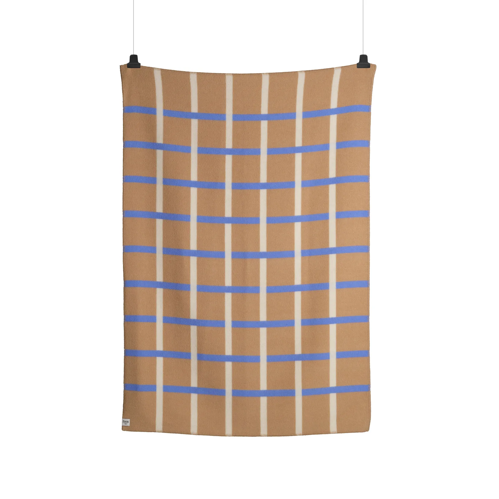 Knut Decke 135x200 cm, Taupe Røros Tweed