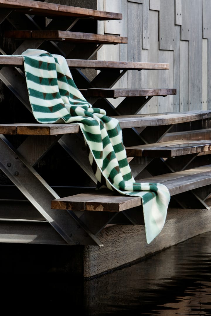 Kvam Decke 135x200 cm - Green - Røros Tweed