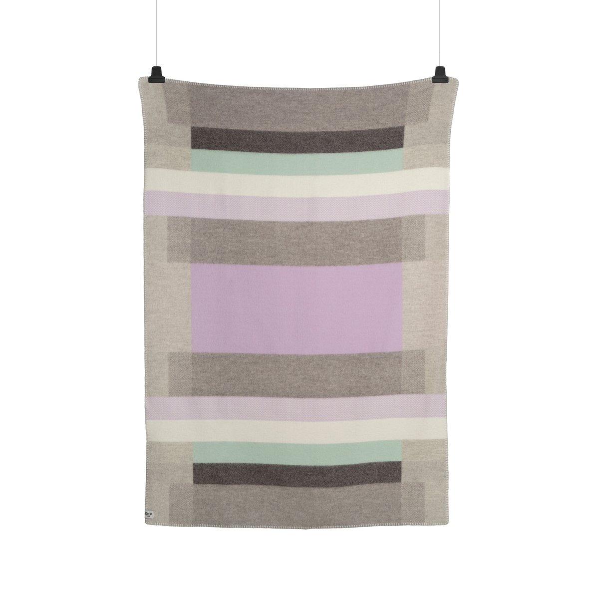 Roros Tweed Mikkel Decke 135x200 cm Grey | Skandinavisches Design | Wolldecken | Grau