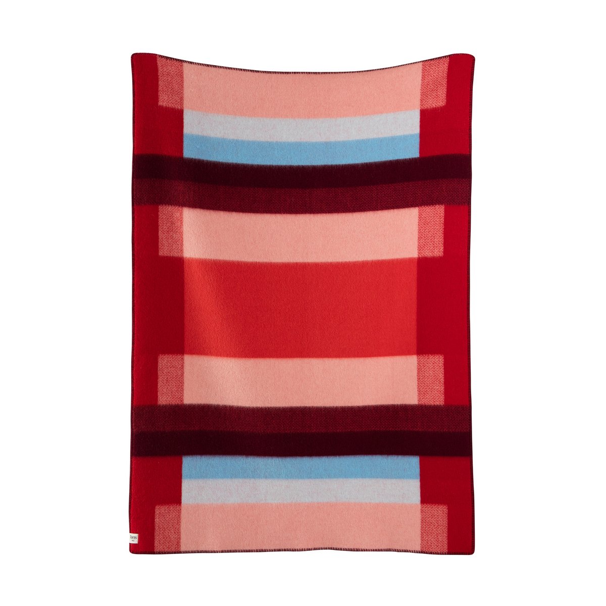 Roros Tweed Mikkel Decke 135x200 cm Red | Skandinavisches Design | Wolldecken | Rot