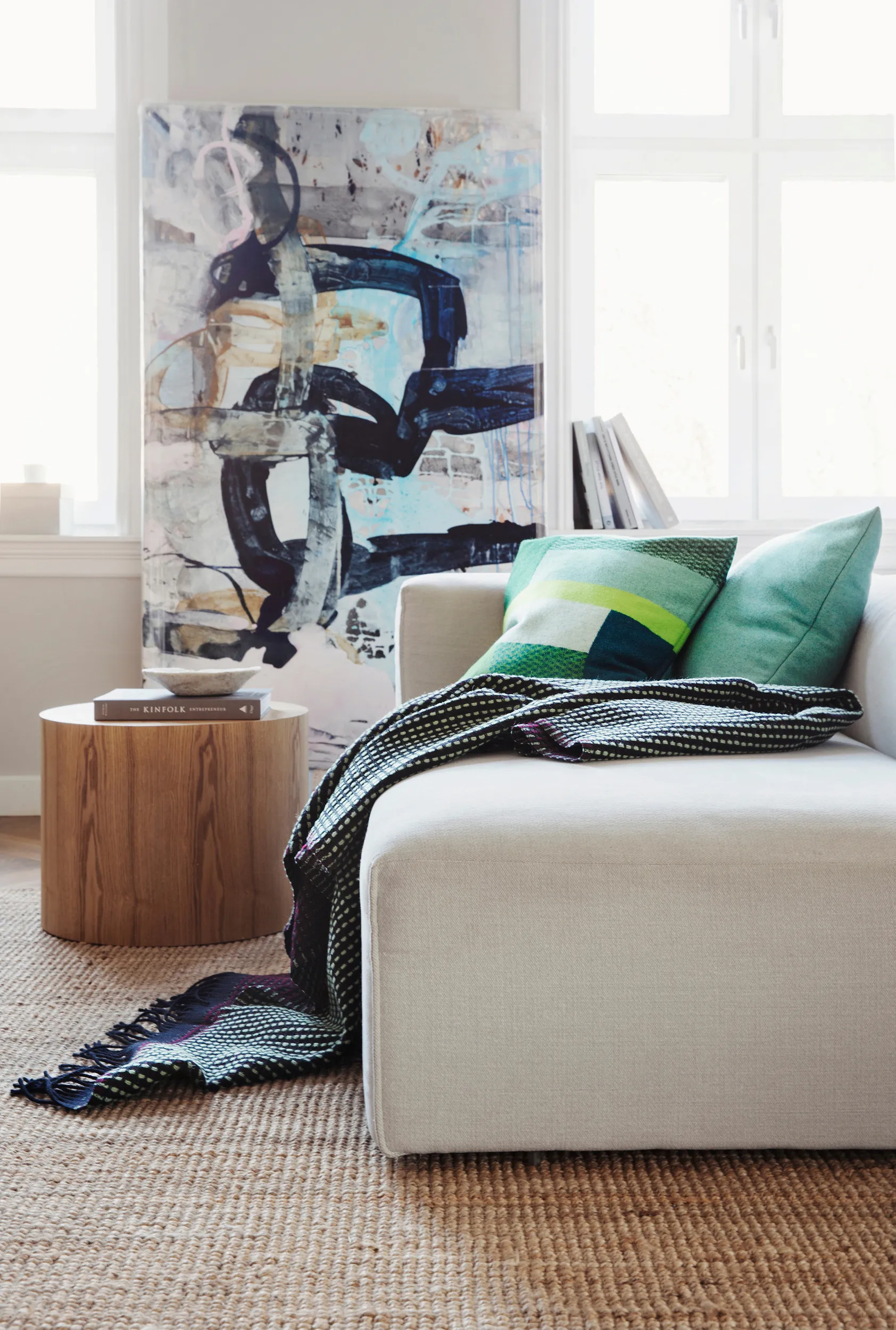 Mikkel Kissen 50x50 cm, Green Røros Tweed