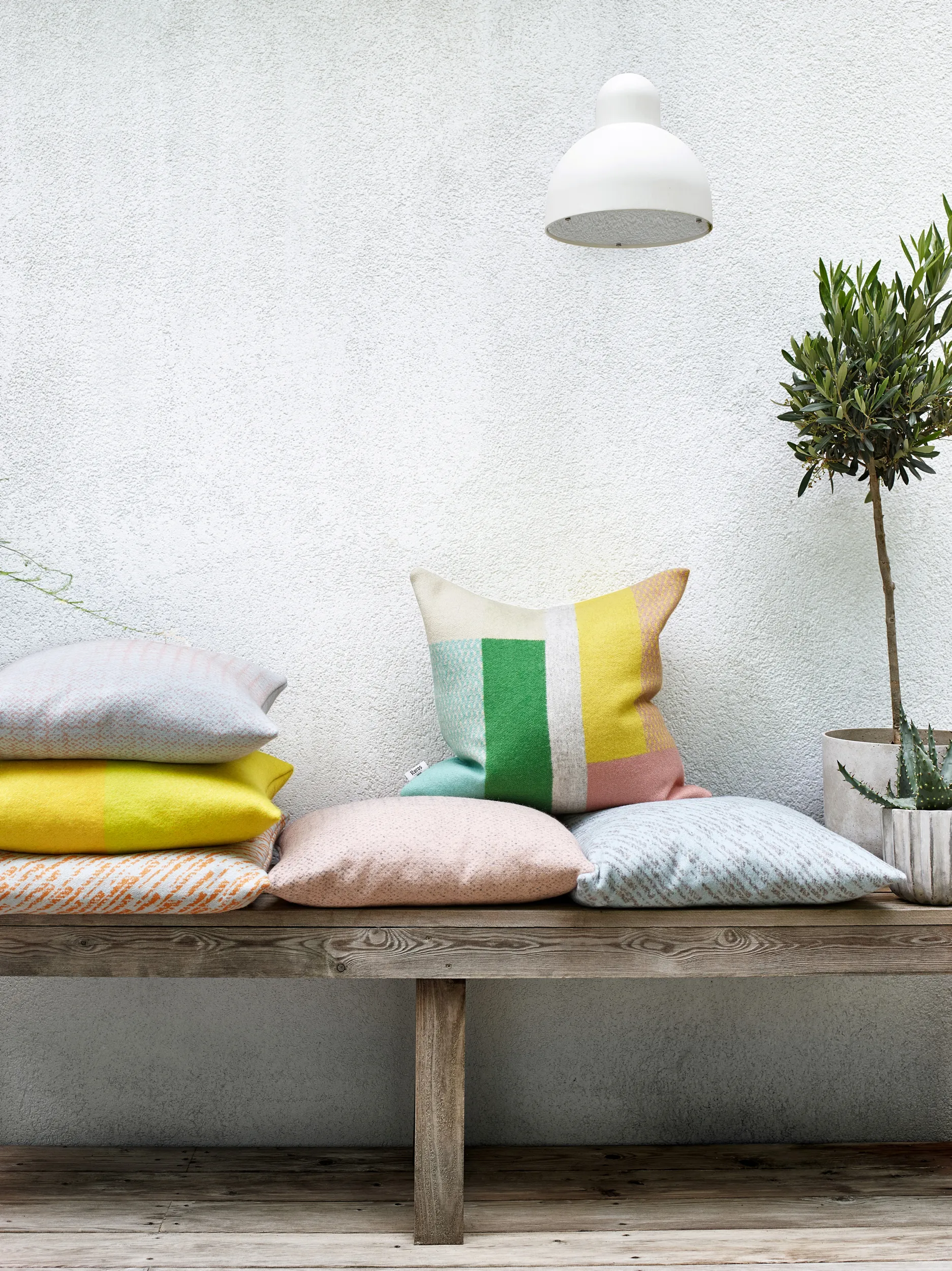 Mikkel Kissen 50x50 cm, Pastel Røros Tweed