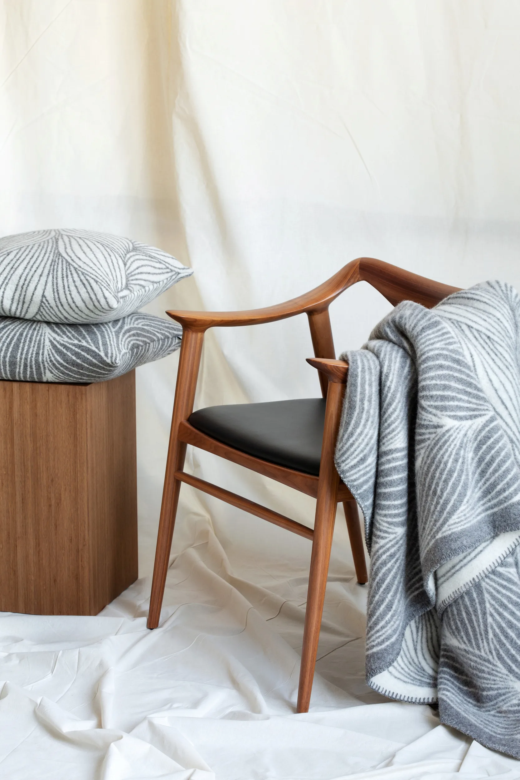 Naturdecke 135x200 cm, Flette Røros Tweed