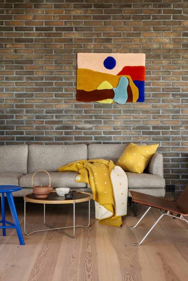 Pastille Decke 135x200 cm, Sun yellow Røros Tweed