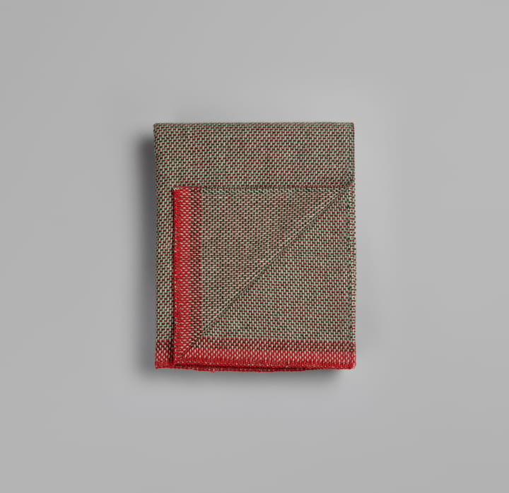 Una Decke 150x200 cm - Green-red - Røros Tweed