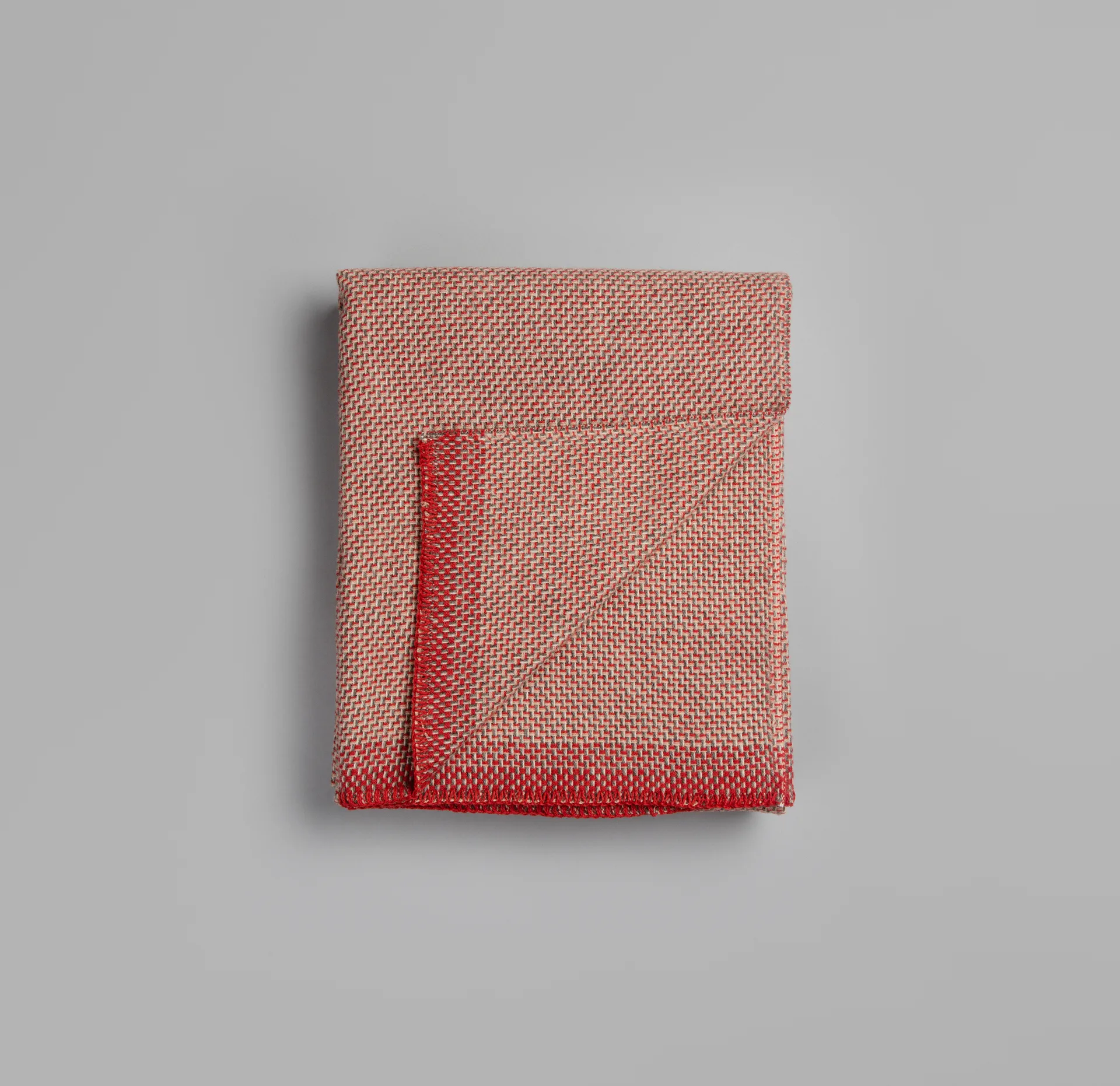 Una Decke 150x200 cm, Light red Røros Tweed