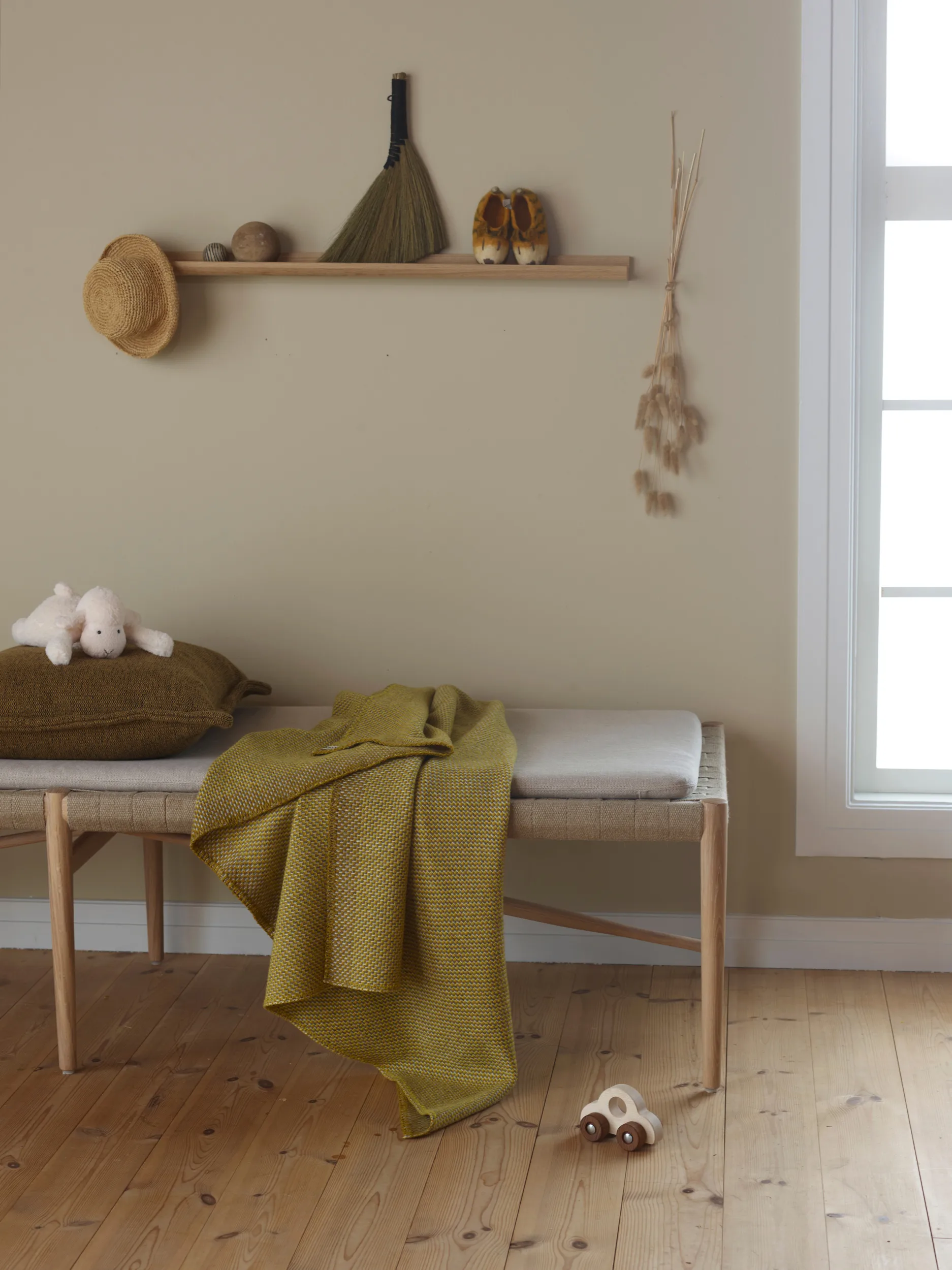Una Decke 150x200 cm, Ochre Røros Tweed