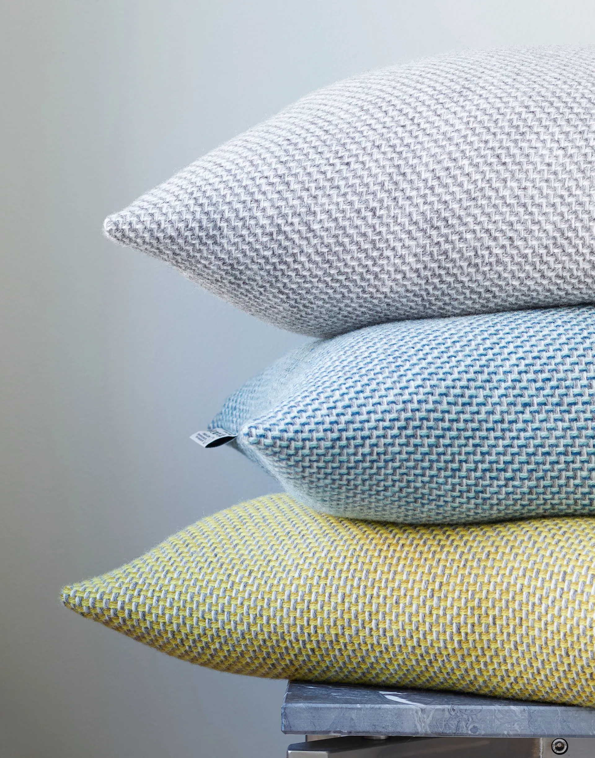 Una Kissen 50x50 cm, Blue Røros Tweed