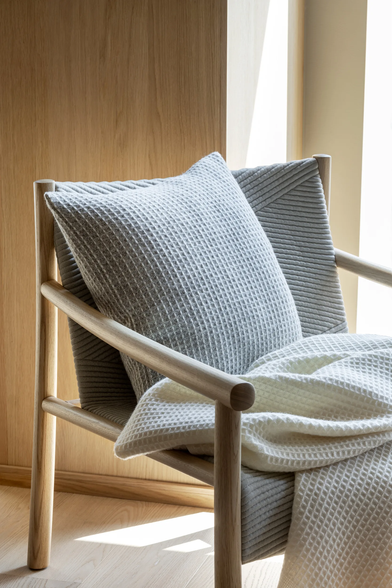 Vega Decke 150x210 cm, Natural Røros Tweed