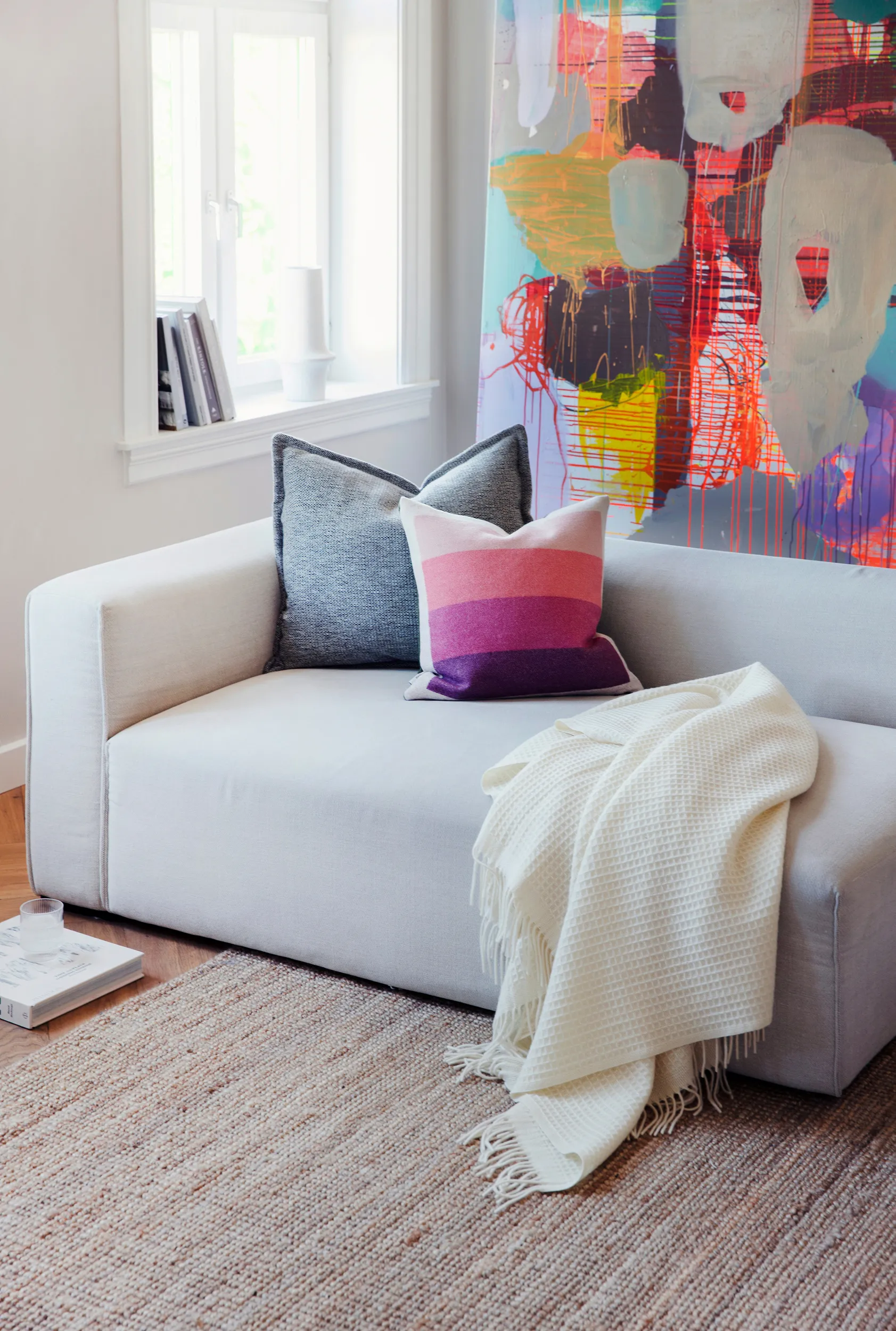 Vega Decke 150x210 cm, Natural Røros Tweed