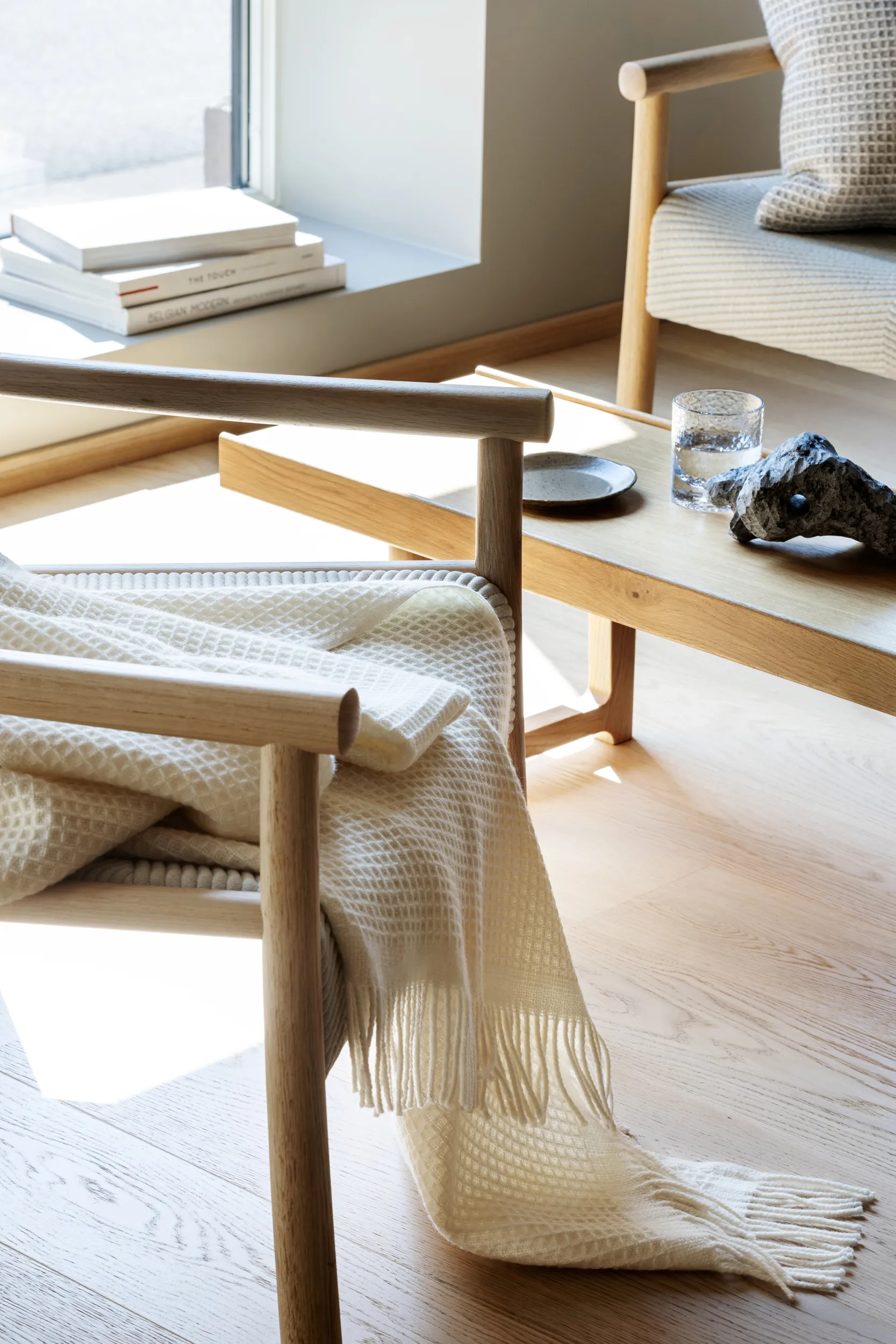 Vega Decke 150x210 cm, Natural Røros Tweed