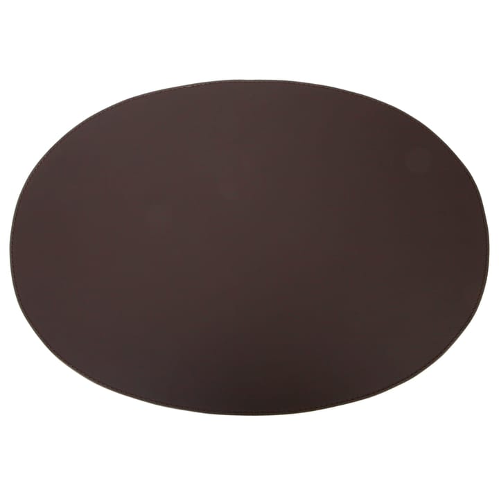 Ørskov Platzdecke Leder oval 47 x 34cm - Chocolate - Ørskov