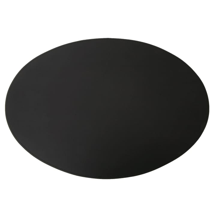 Ørskov Platzdecke Leder oval 47 x 34cm - Schwarz - Ørskov