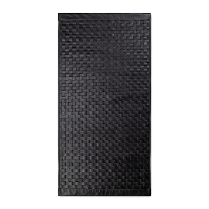 Calf Leather Tuscany Teppich 65 x 135cm - Matte Black - Rug Solid