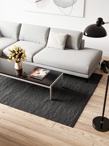 Cotton Teppich 140 x 200cm - Charcoal - Rug Solid