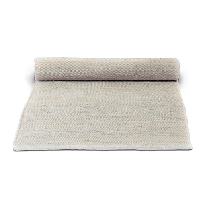 Cotton Teppich 140 x 200cm - Desert white (weiß) - Rug Solid