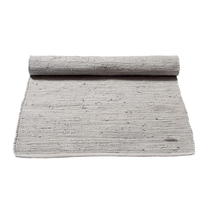 Cotton Teppich 140 x 200cm, Light grey (hellgrau) Rug Solid