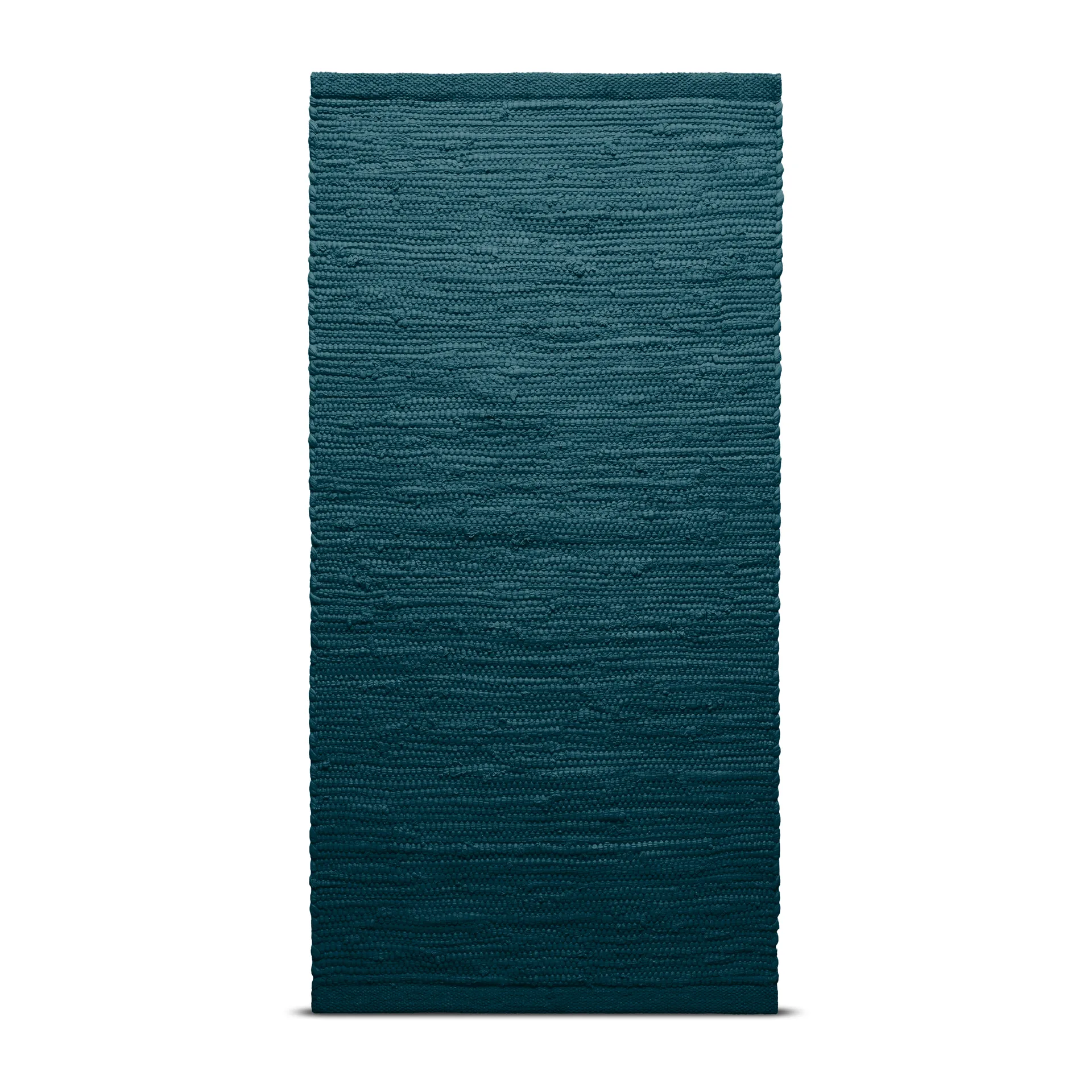 Cotton Teppich 140 x 200cm, Petroleum (petrolblau) Rug Solid