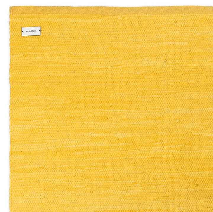 Cotton Teppich 140 x 200cm - Raincoat yellow (gelb) - Rug Solid