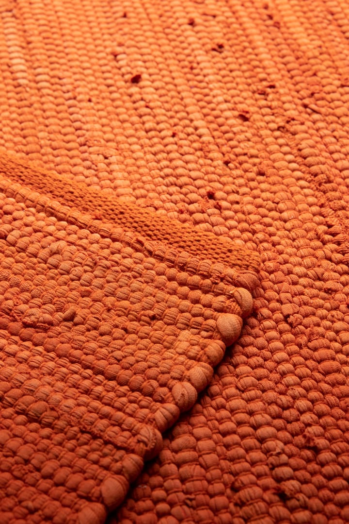 Cotton Teppich 140 x 200cm, Solar orange (orange) Rug Solid