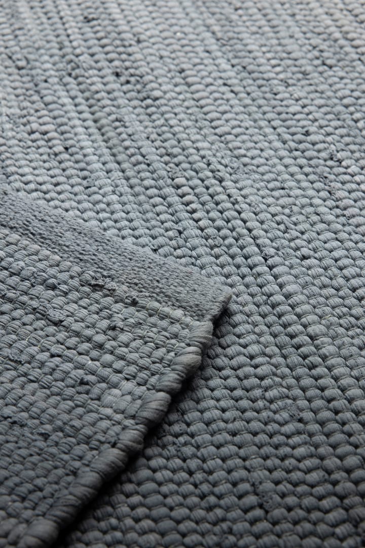 Cotton Teppich 140 x 200cm - Steel grey (grau) - Rug Solid
