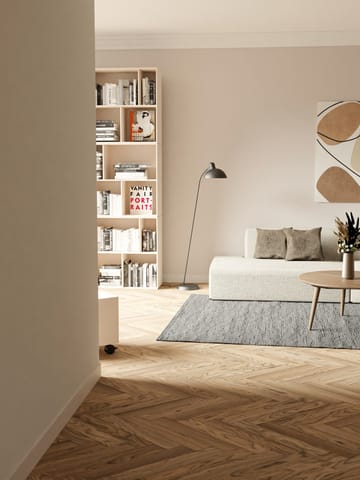 Cotton Teppich 140 x 200cm - Steel grey (grau) - Rug Solid