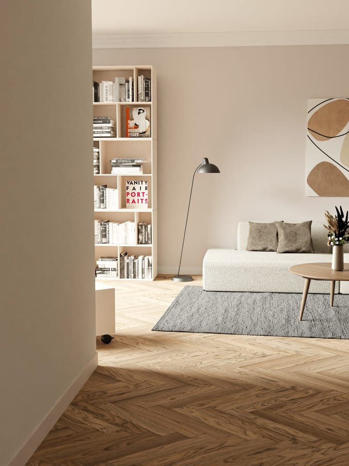 Cotton Teppich 140 x 200cm, Steel grey (grau) Rug Solid