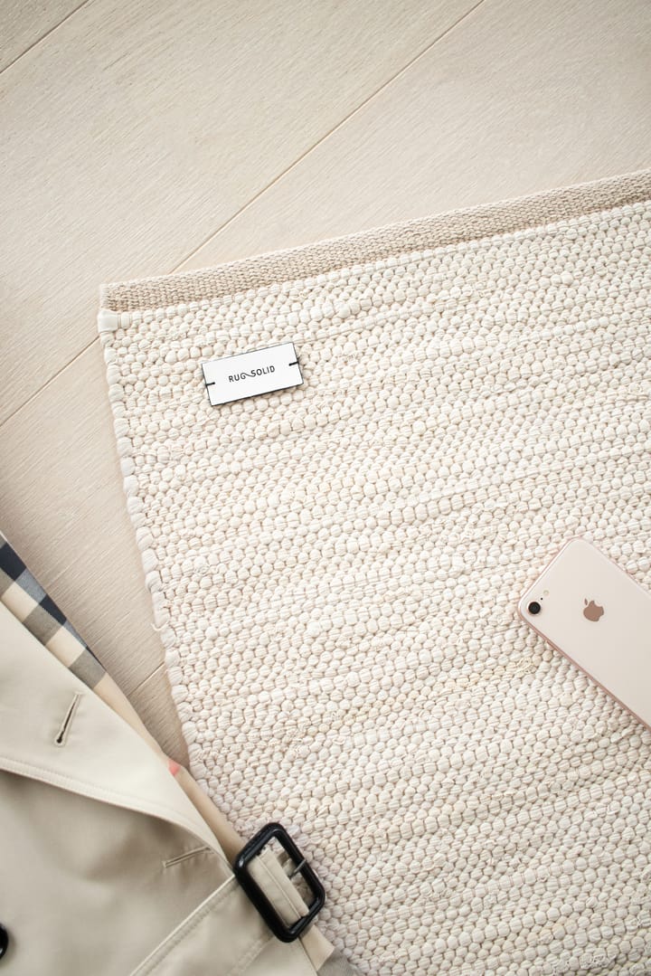 Cotton Teppich 170 x 240cm, Desert white (weiß) Rug Solid