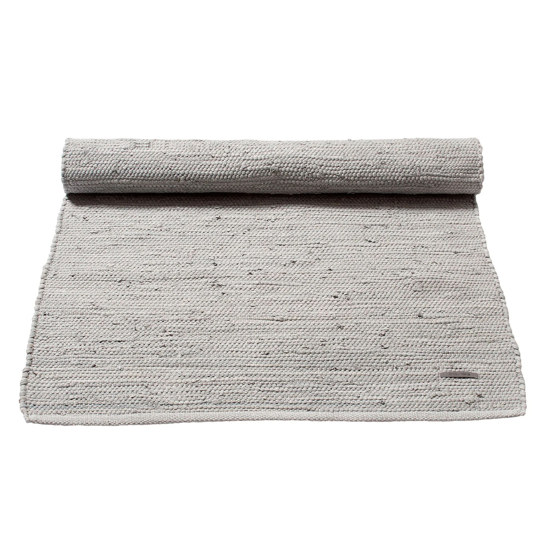 Cotton Teppich 170 x 240cm, Light grey (hellgrau) Rug Solid
