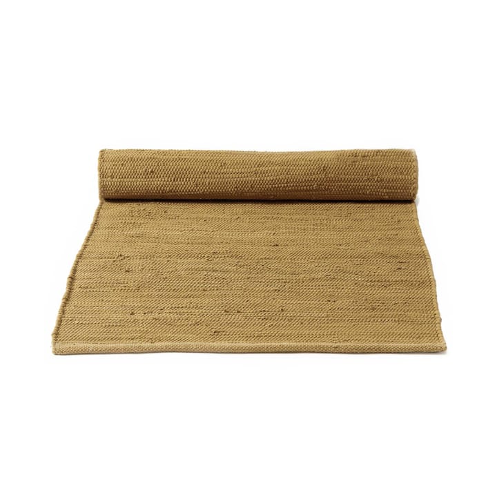Cotton Teppich 60 x 90cm - Burnished bernstein (gelb) - Rug Solid