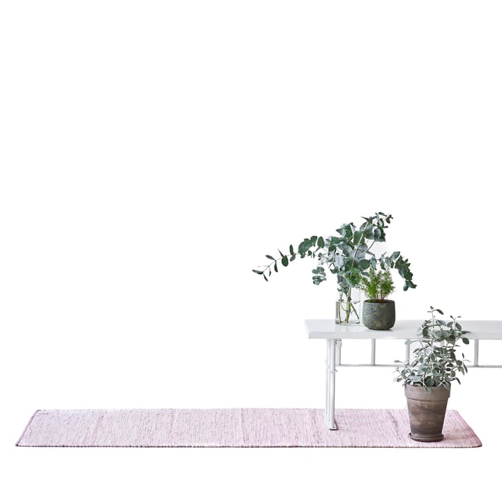 Cotton Teppich 60 x 90cm - Misty rosa (rosa) - Rug Solid