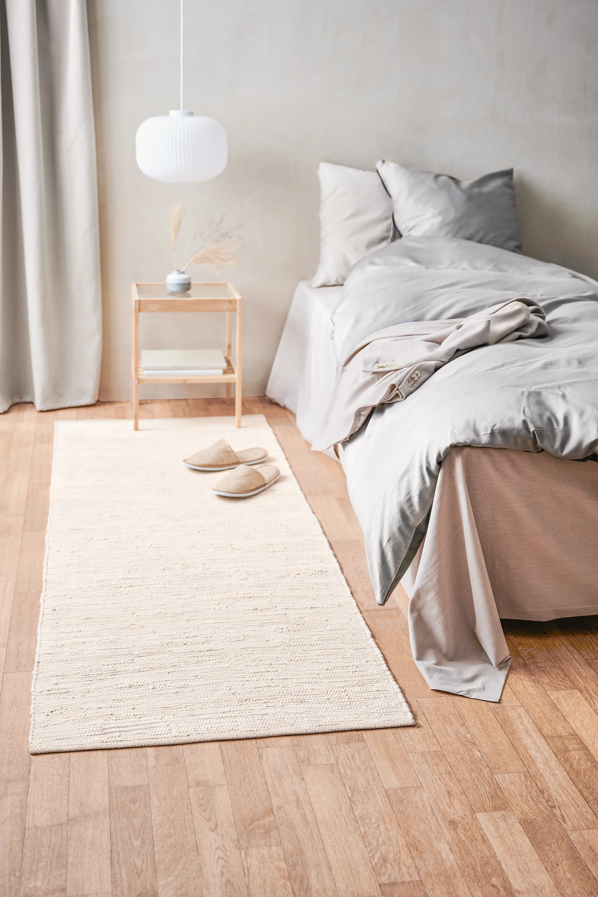 Cotton Teppich 65 x 135cm, Desert white (weiß) Rug Solid