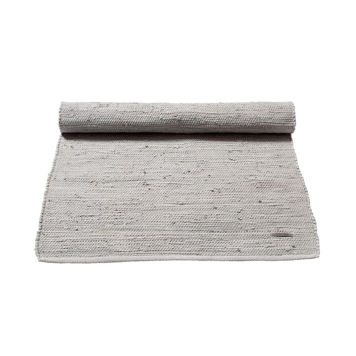 Cotton Teppich 65 x 135cm, Light grey (hellgrau) Rug Solid