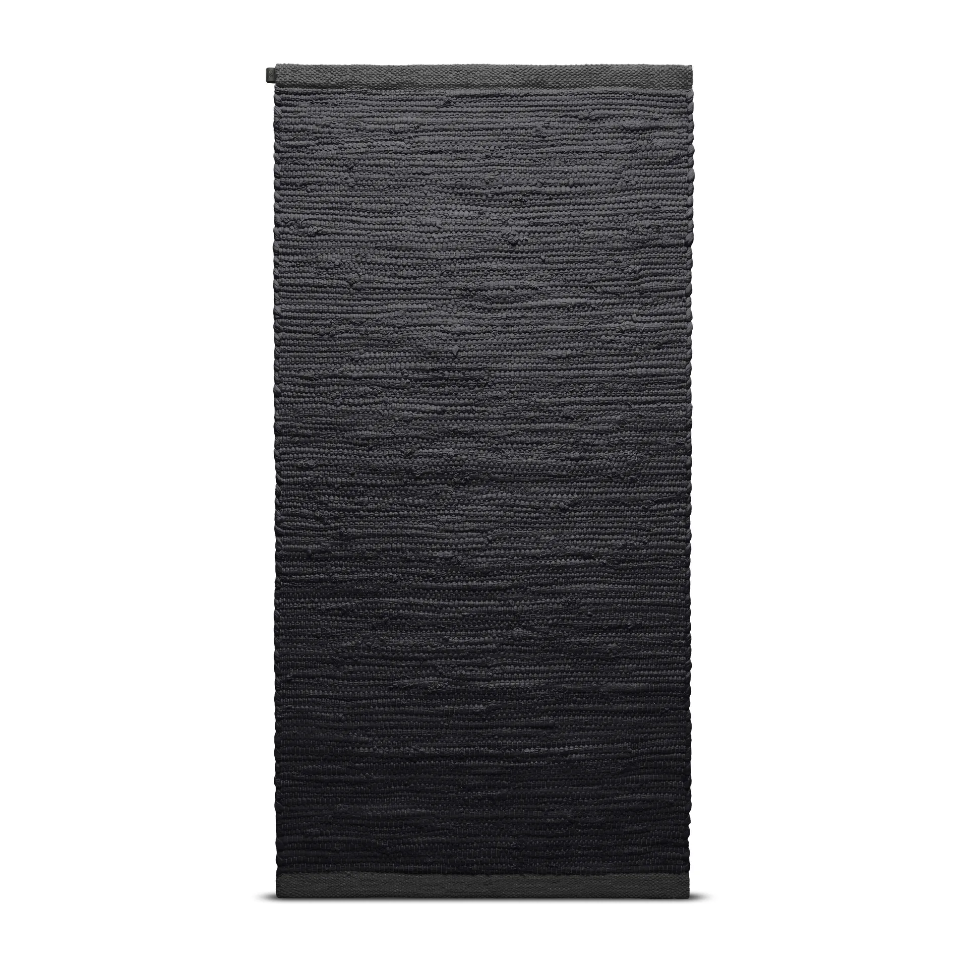 Cotton Teppich 75 x 300cm, Charcoal Rug Solid