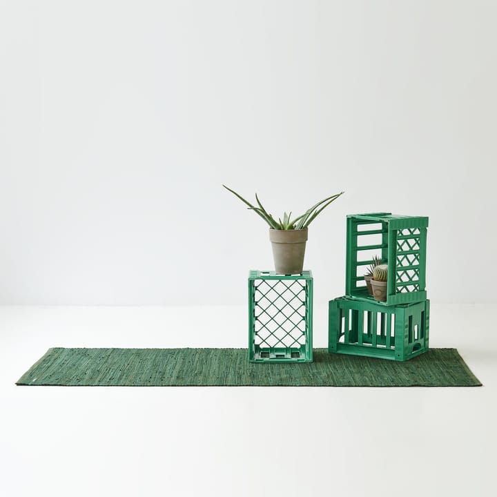 Cotton Teppich 75 x 300cm - Guilty green (grün) - Rug Solid