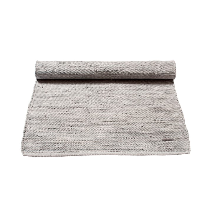 Cotton Teppich 75 x 300cm, Light grey (hellgrau) Rug Solid
