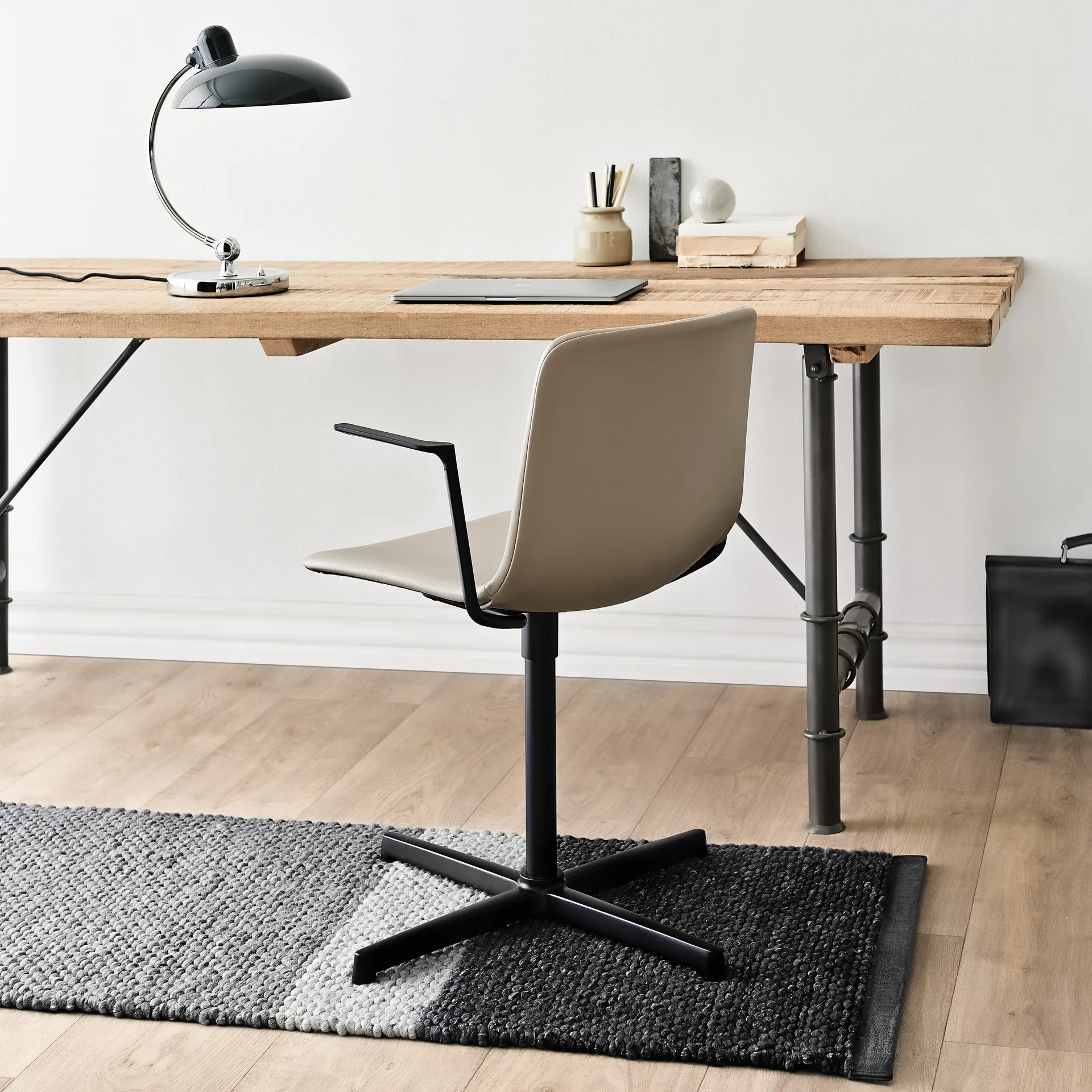 Landscape Wollteppich 65 x 135cm, Gravel Rug Solid