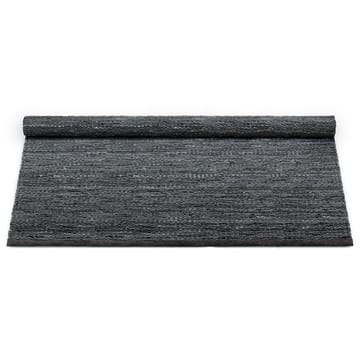 Leather Teppich 140 x 200cm - Dark grey (dunkelgrau) - Rug Solid