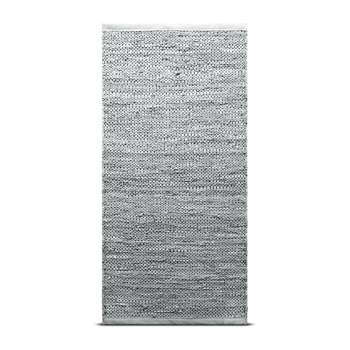 Leather Teppich 140 x 200cm - Light grey (hellgrau) - Rug Solid